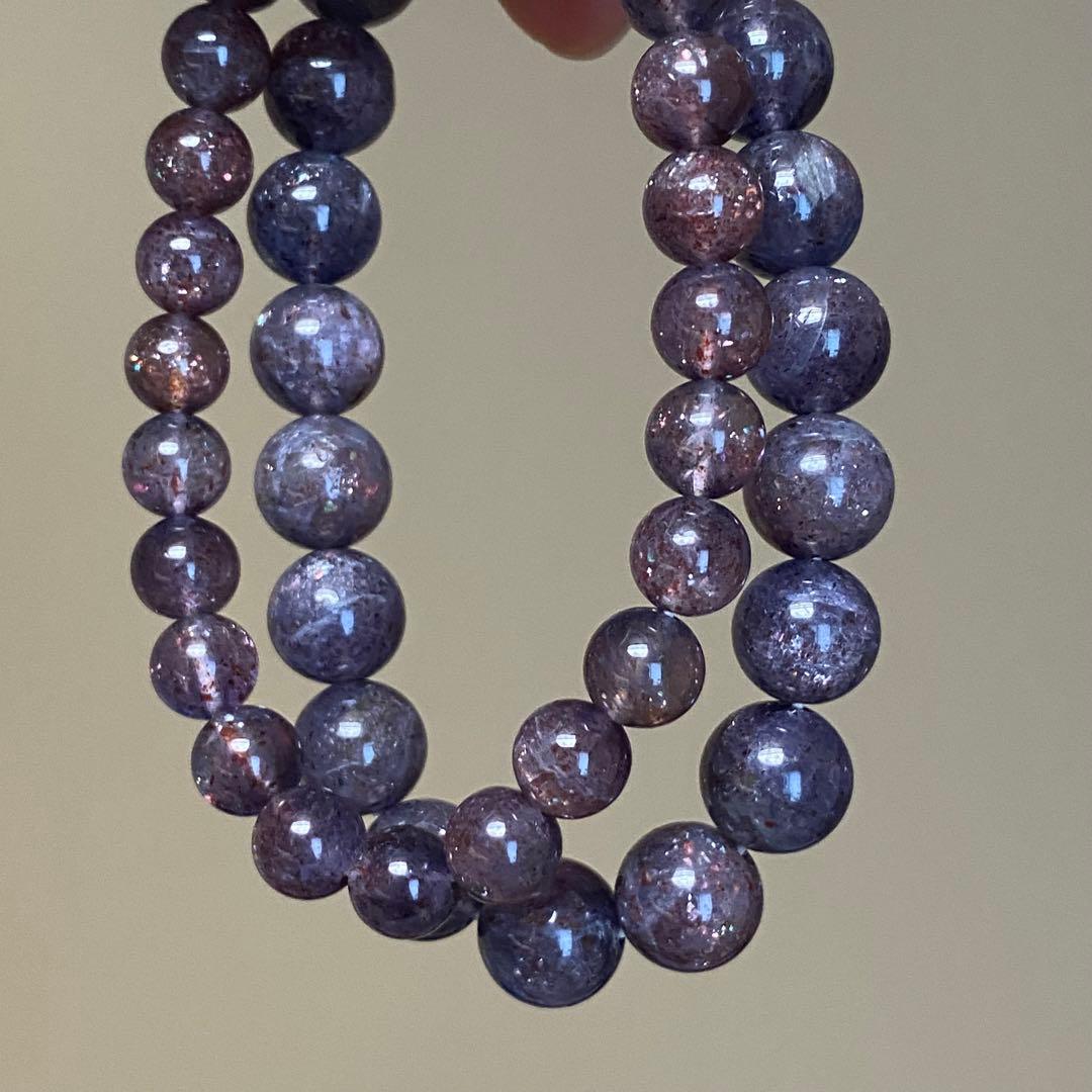 激レア　アイオライトサンストーン　ブレスレット