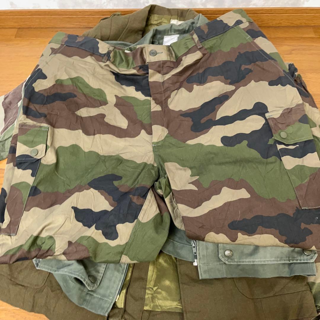 e*a様 B ユーロ古着ミリタリー迷彩カモフラジャケットパンツ長袖類30着セット
