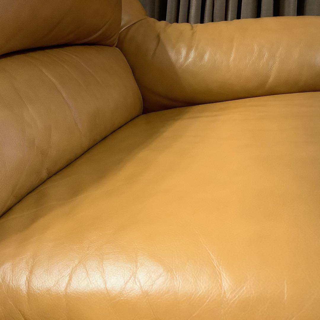 2.5人掛け　総革ソファ＋オットマン