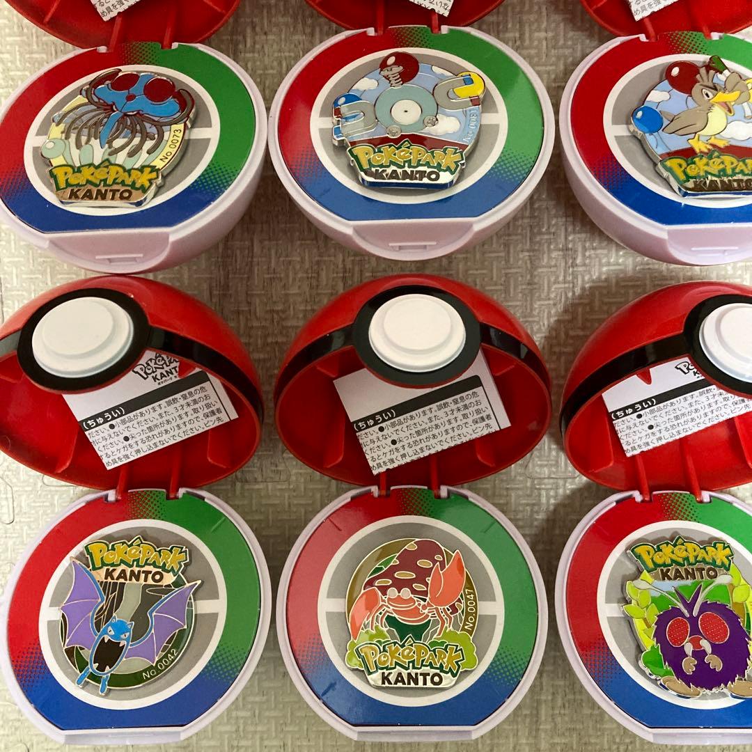 フ*ン様 ポケパークカントー 限定ピンバッジ 20個 モンスターボール付 ピンズ