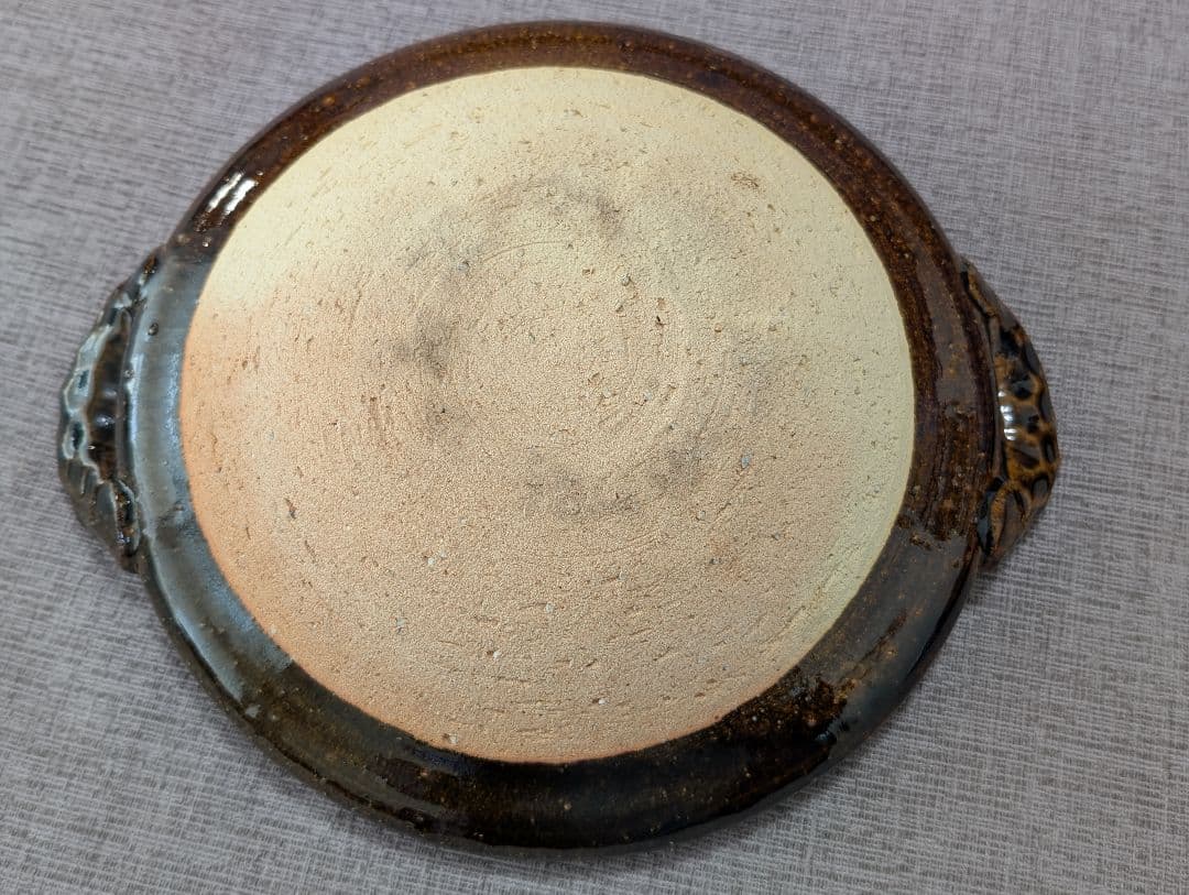 【土楽窯】土鍋（8寸1〜2人用）　蓋なし　浅鍋・土鍋・すっぽん鍋