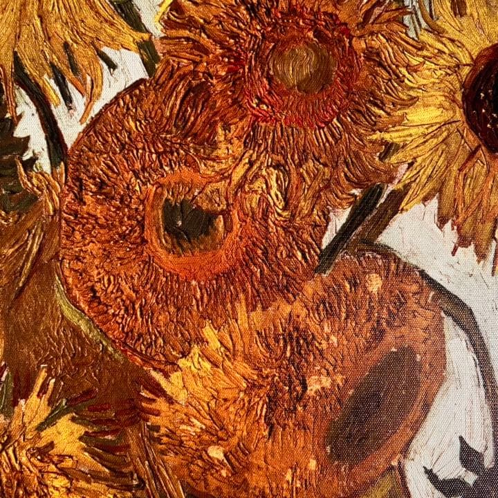 キャンバス プリントアート ゴッホ ひまわり 青（大）額付 絵画 インテリア
