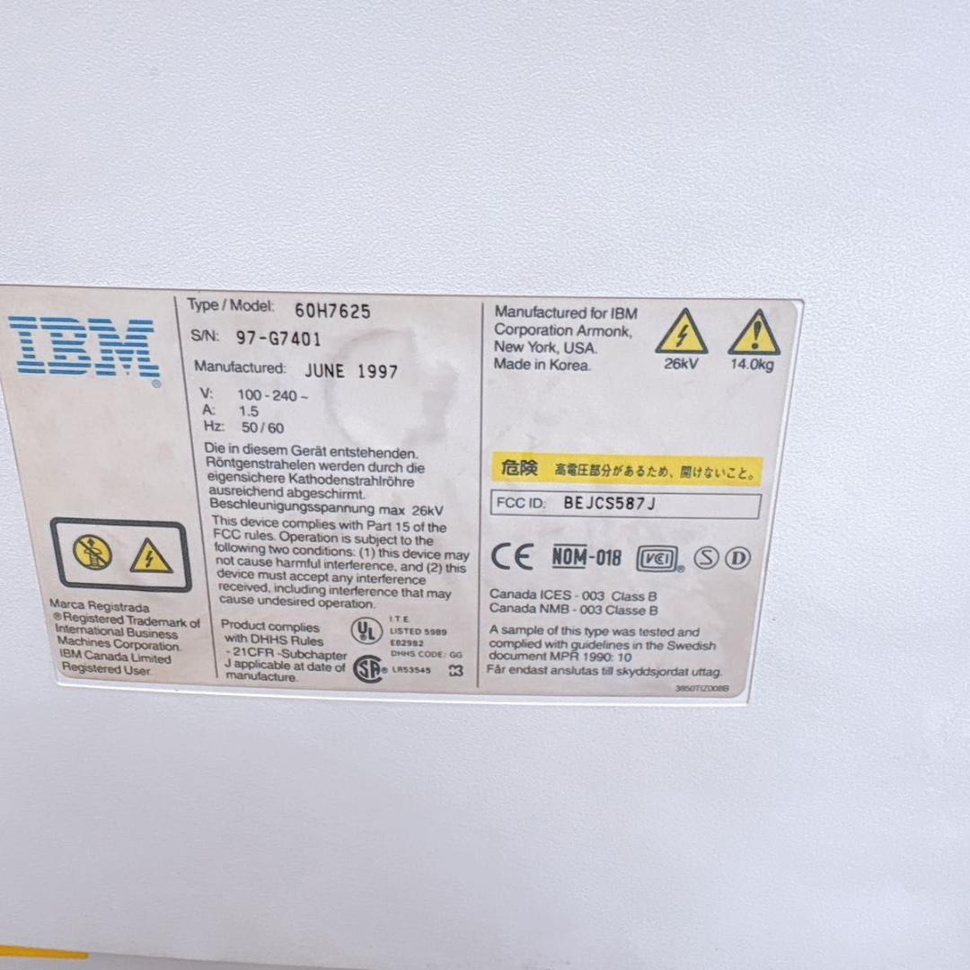 IBM ブラウン管 レトロ モニター 60H7625