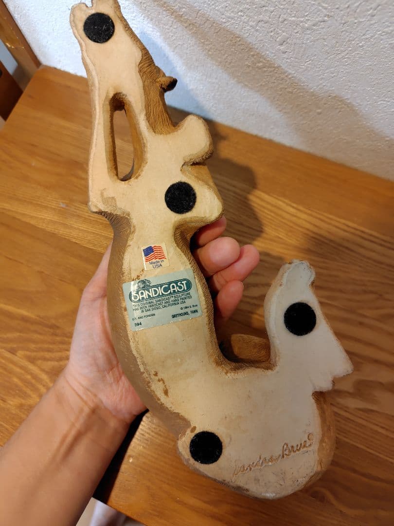 サンディキャスト　グレイハウンド　グレーハウンド　イタグレ　ウィペット　置物