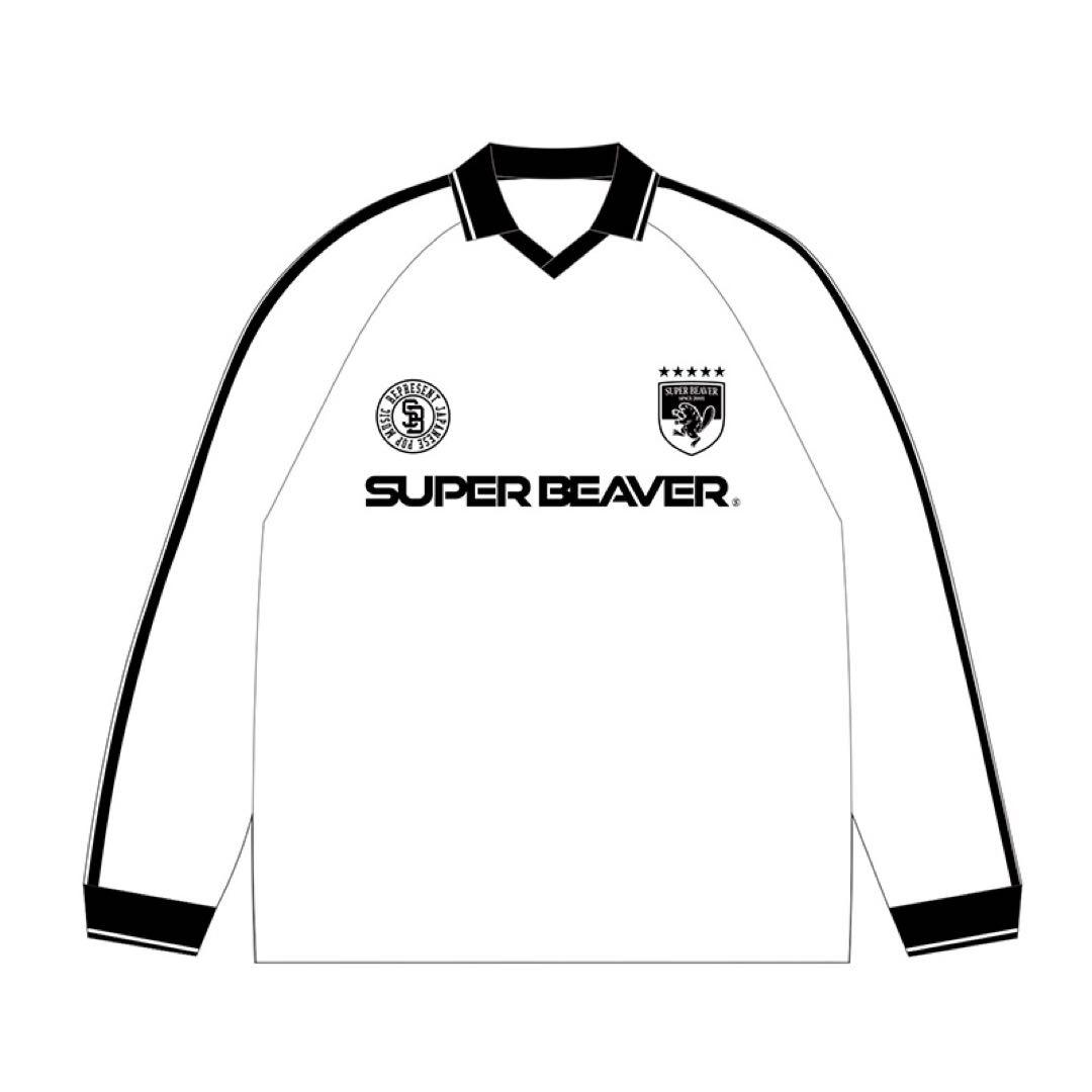 SUPER BEAVER サッカーシャツ ホワイト XLサイズ 長袖 ①
