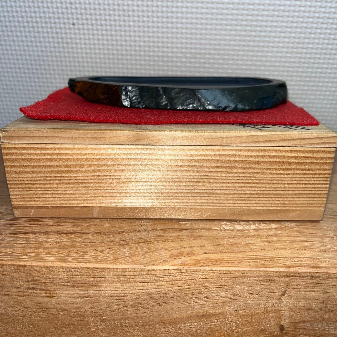 ⭕️屋久島硯　秀命堂　秀命　希少　屋久島銹水石　女性好み作品　美しい