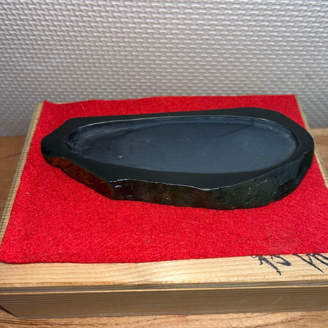 ⭕️屋久島硯　秀命堂　秀命　希少　屋久島銹水石　女性好み作品　美しい