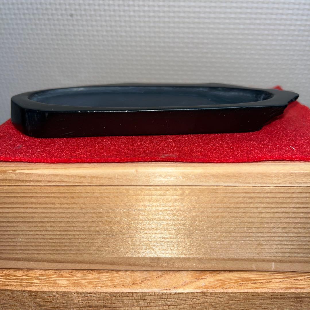 ⭕️屋久島硯　秀命堂　秀命　希少　屋久島銹水石　女性好み作品　美しい