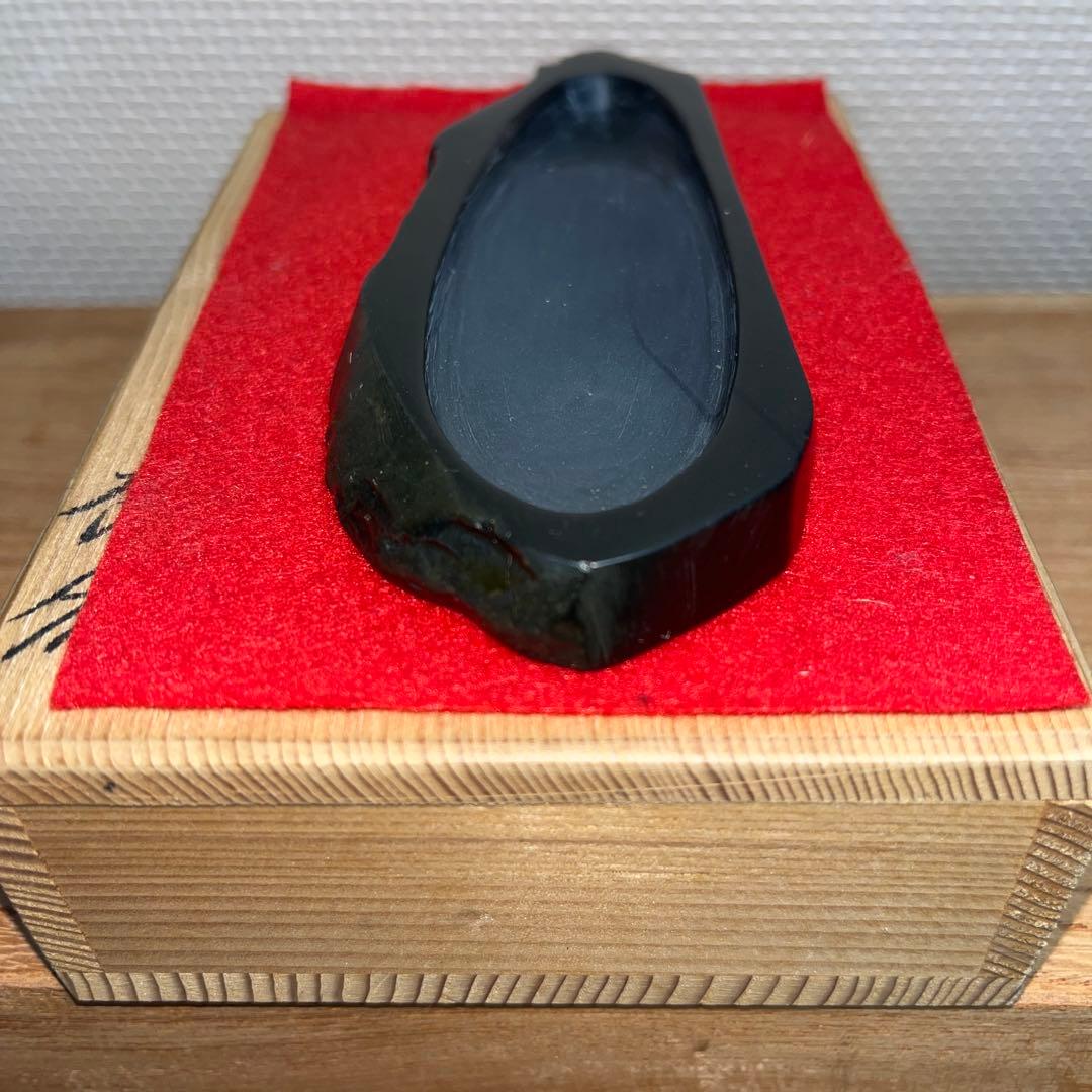 ⭕️屋久島硯　秀命堂　秀命　希少　屋久島銹水石　女性好み作品　美しい