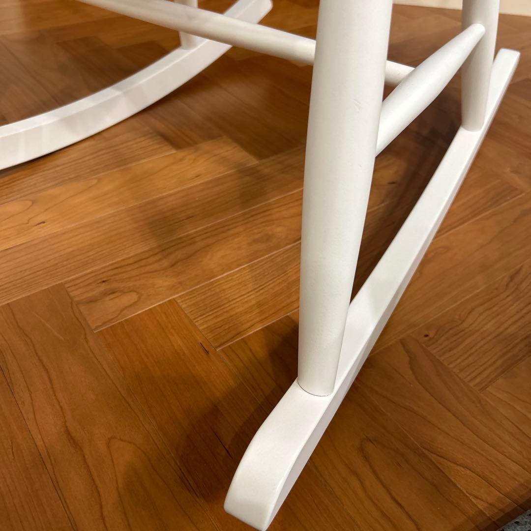 FDBモブラー デンマークデザイン J52G ロッキングチェア ホワイト