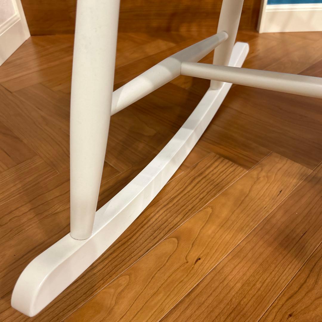 FDBモブラー デンマークデザイン J52G ロッキングチェア ホワイト