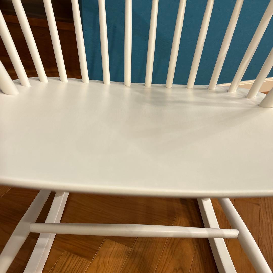 FDBモブラー デンマークデザイン J52G ロッキングチェア ホワイト