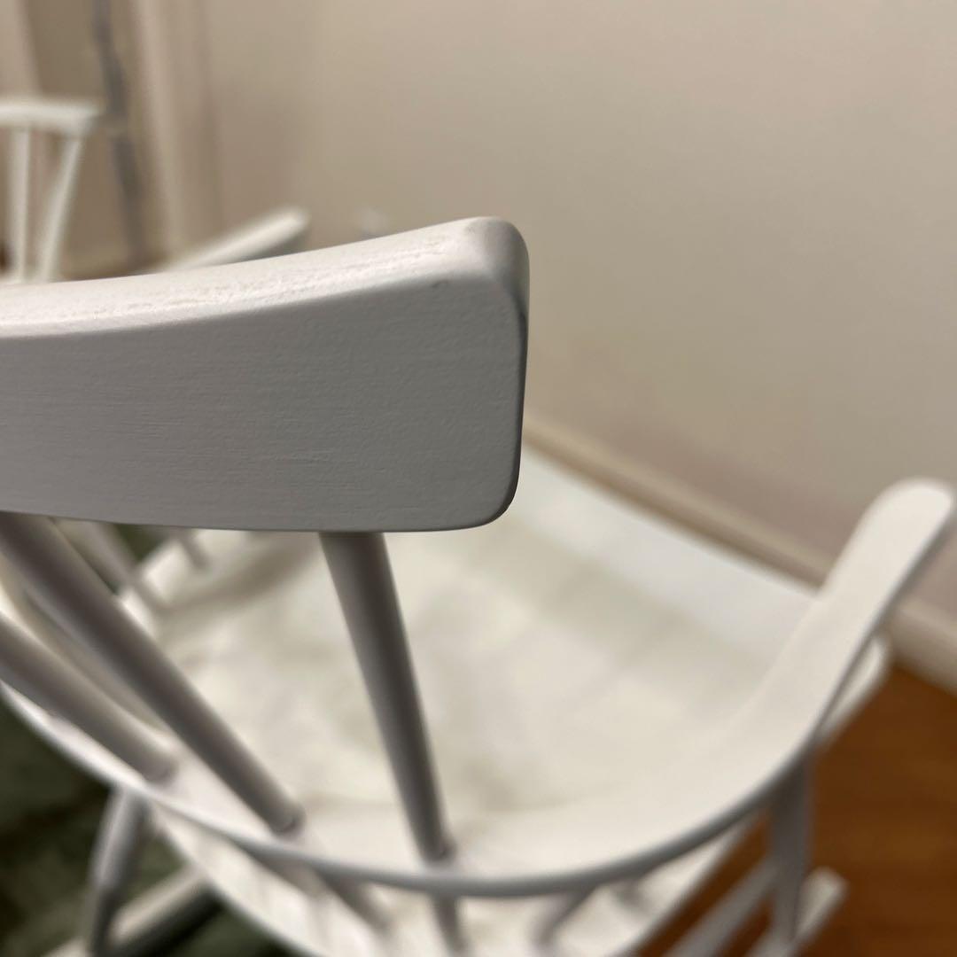 FDBモブラー デンマークデザイン J52G ロッキングチェア ホワイト