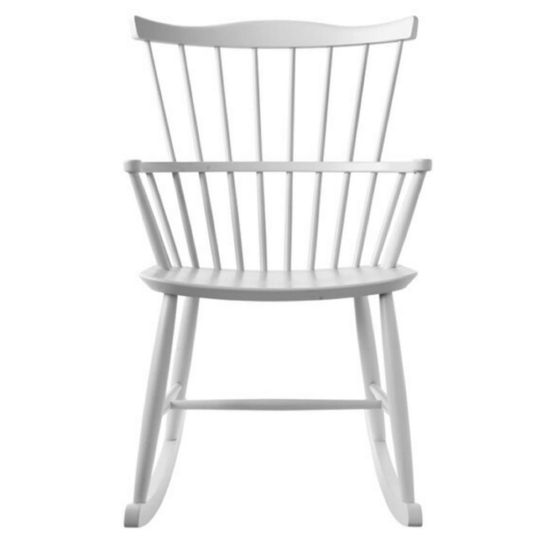 FDBモブラー デンマークデザイン J52G ロッキングチェア ホワイト