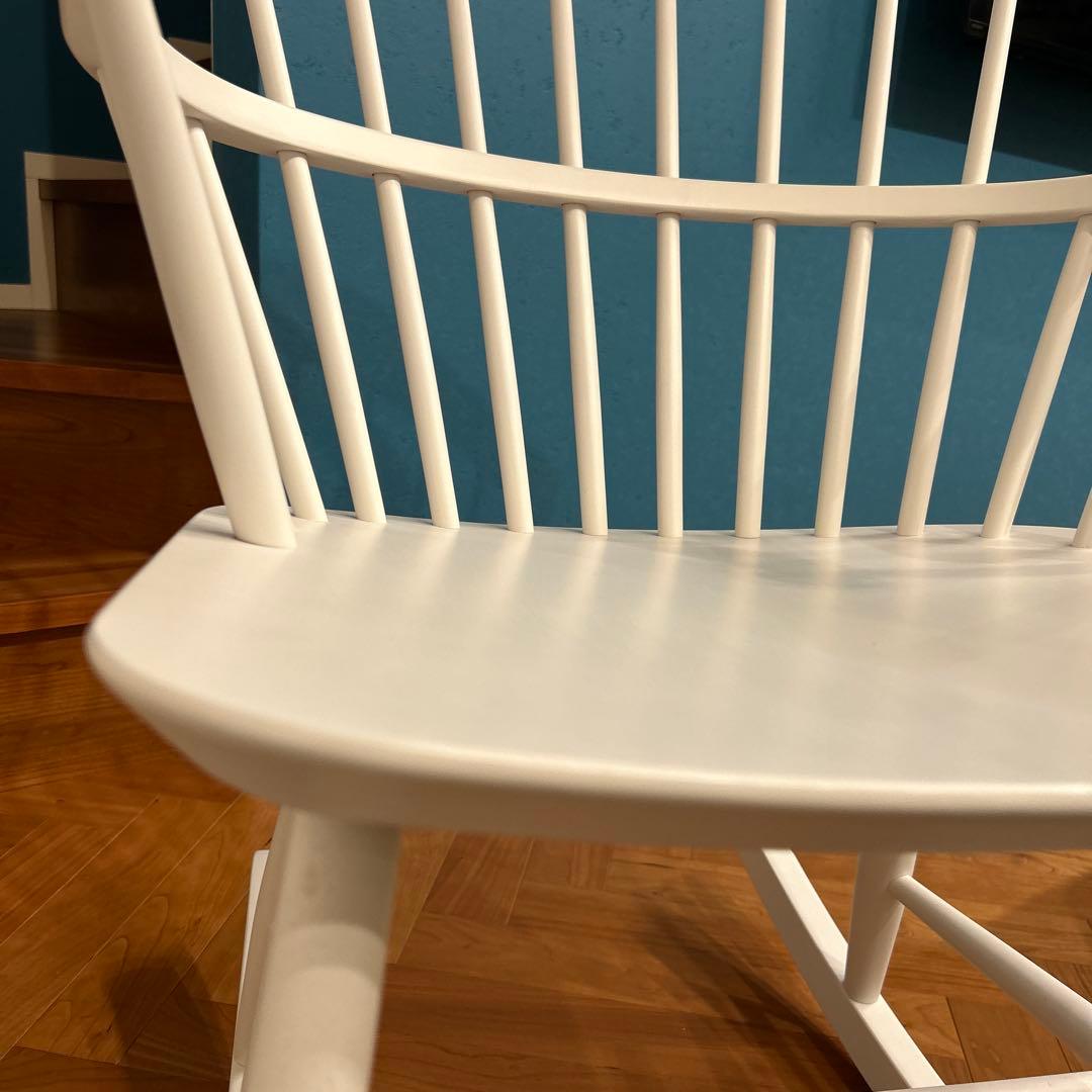 FDBモブラー デンマークデザイン J52G ロッキングチェア ホワイト