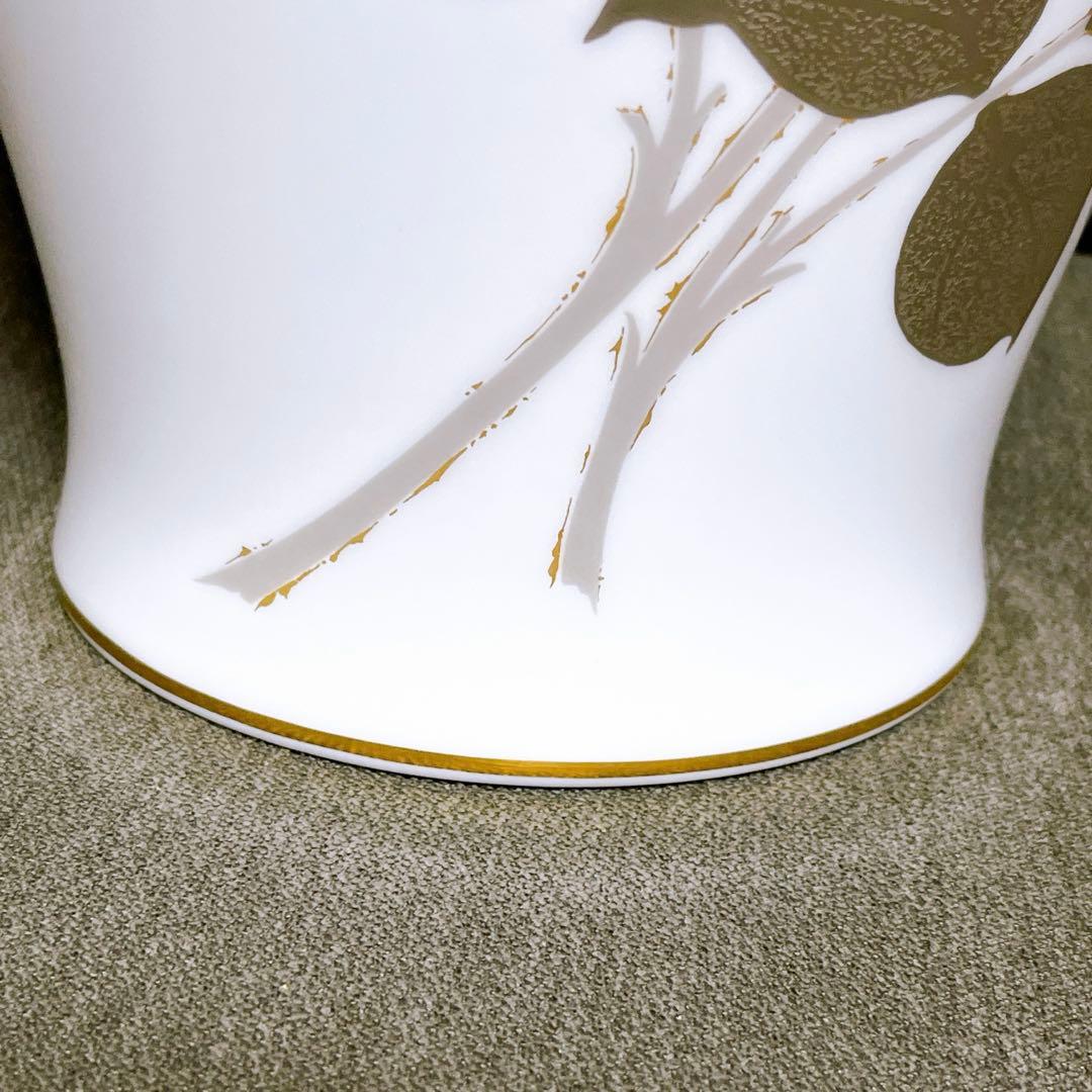 大倉陶園 金蝕バラ 大きめ花器 約36cm 花瓶