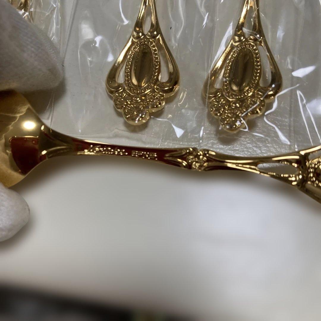 NORITAKEカトラリーセット★クリスティーヌスプーン６本セットゴールド仕上げ