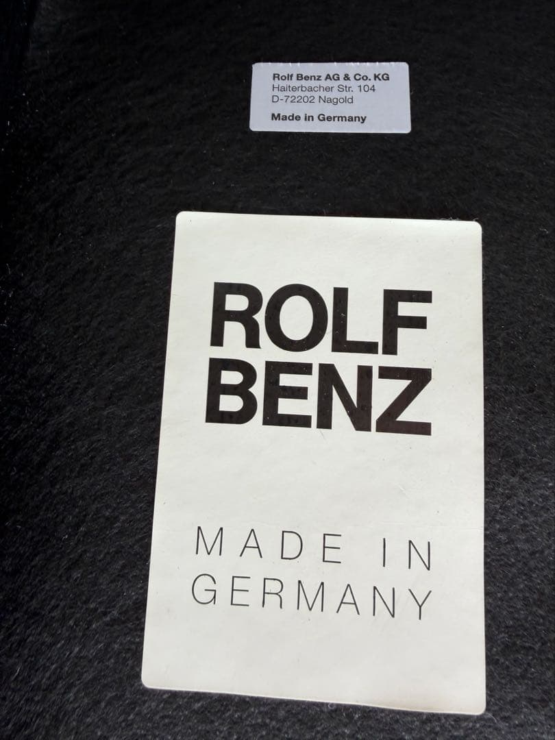 ROLF BENZ ロルフベンツ 6500 黒総革 3人掛けソファ 148万