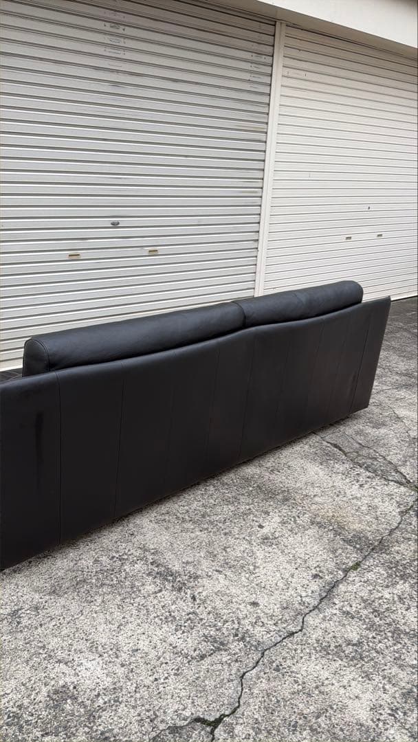 ROLF BENZ ロルフベンツ 6500 黒総革 3人掛けソファ 148万