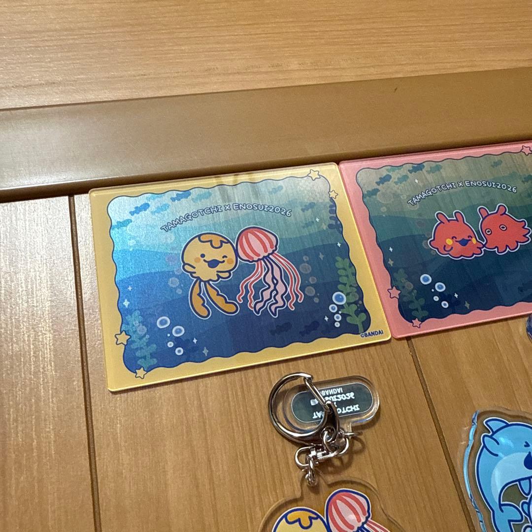 新品　たまごっち×江ノ島水族館　アクリルカード＆キーホルダー＆スタンド＆シール