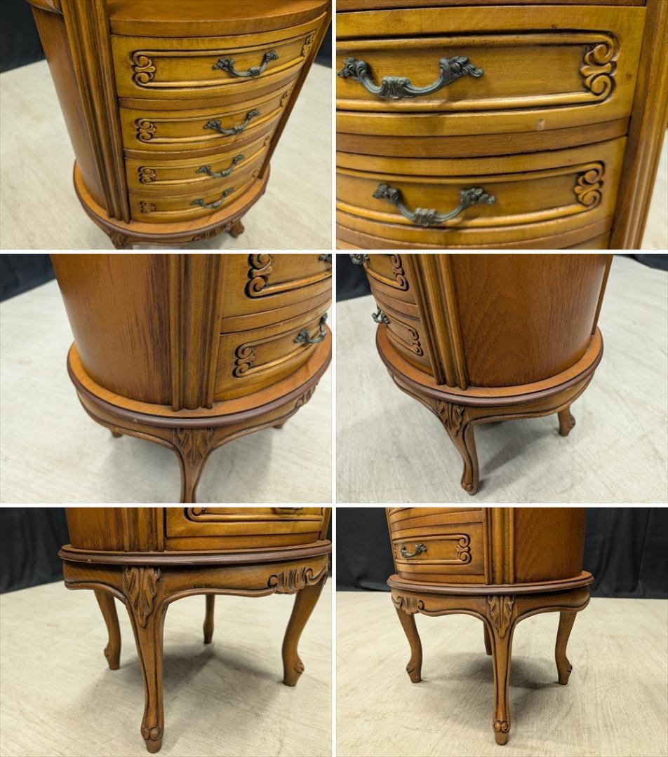 美品　猫脚　コンソールテーブル　キャビネット　飾り台　電話台　花台　収納棚