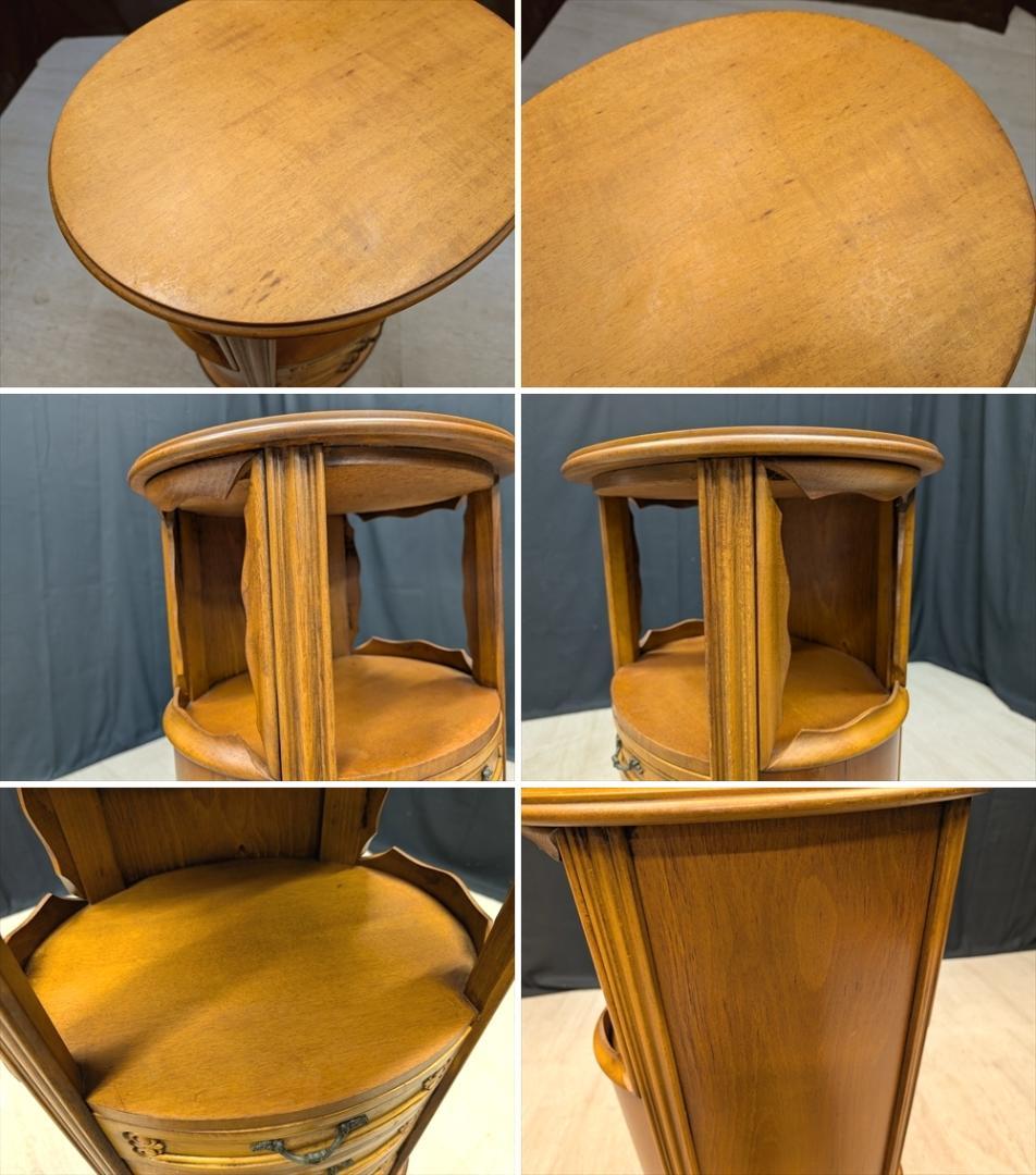 美品　猫脚　コンソールテーブル　キャビネット　飾り台　電話台　花台　収納棚