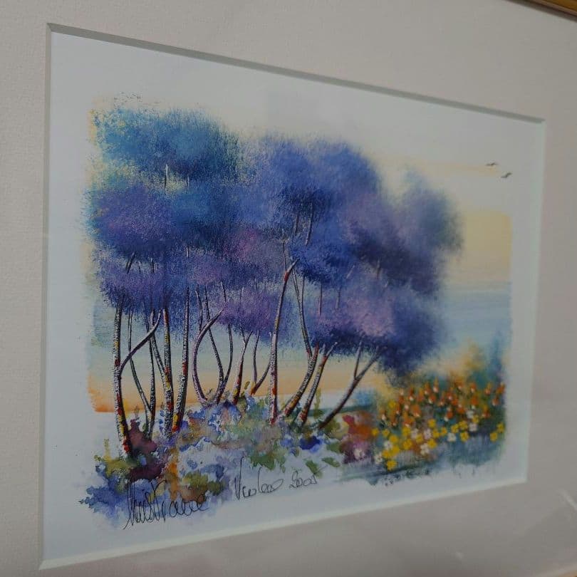 ★★現地購入♡風景画 フランス パリ モンマルトルの丘 女性画家 絵画