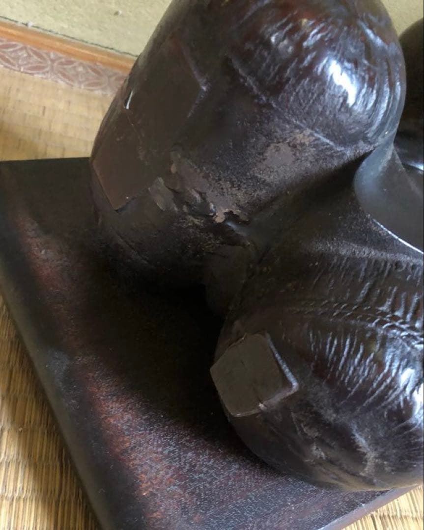 大黒様 置物 台座付き ふじ印 12号 花台 大黒天 七福神