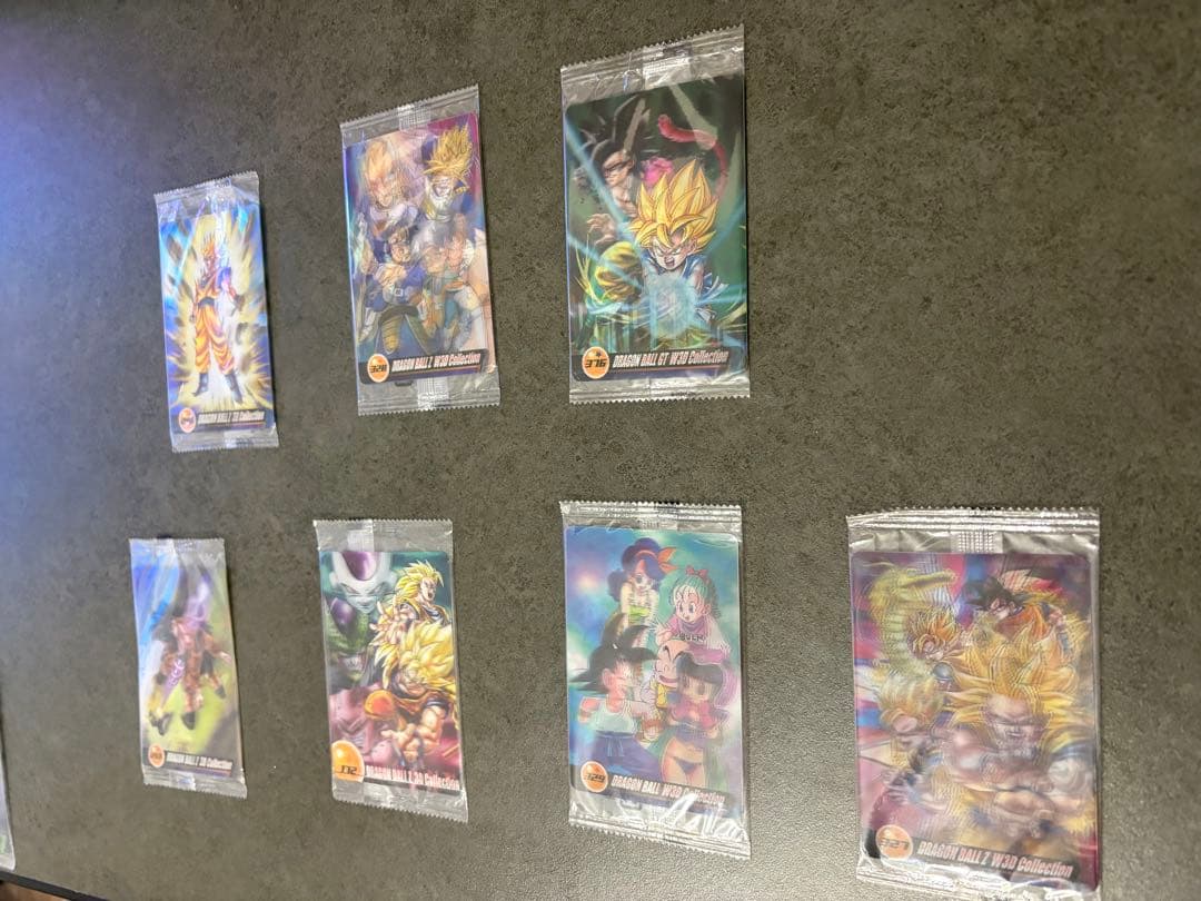 【未開封】 ドラゴンボール　森永ウエハースカード　3Dカード7枚　希少品