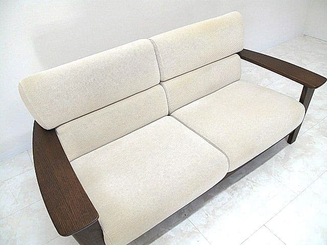 【展示品】柏木工 「ソフィ」 オーク無垢材2人掛けソファ 2Pソファ