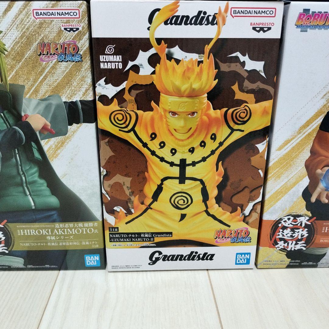 (最終)【新品未開封】ナルト フィギュア ミナト　ボルト　我愛羅　君麻呂　疾風伝