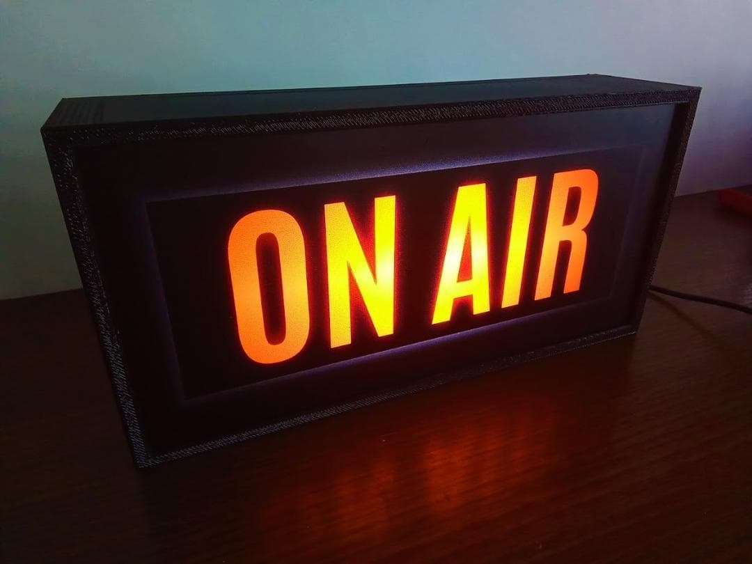オンエア ON AIR サイン ランプ 看板 置物 雑貨 LEDライトBOX②