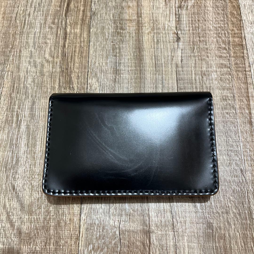 【最高級】フルコードバン ハンドメイド トラッカーウォレット ブラック 馬革