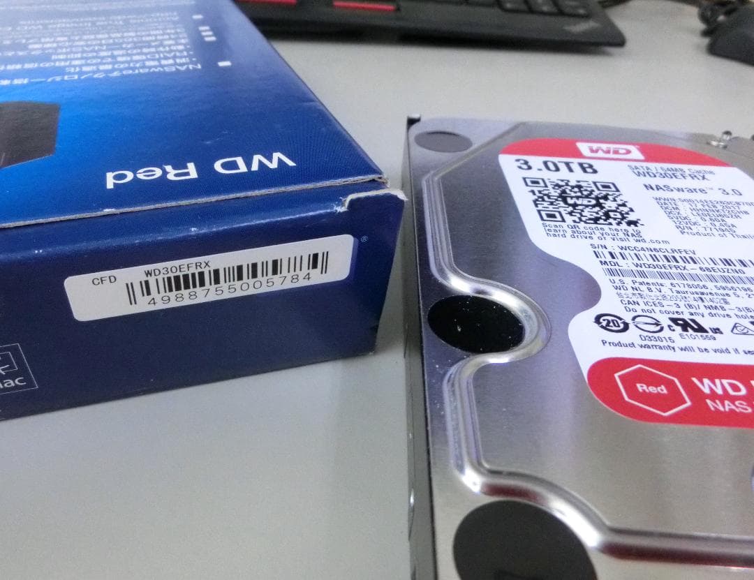 動作確認済 WD Red 3TB HDD NAS用 3.5インチ
