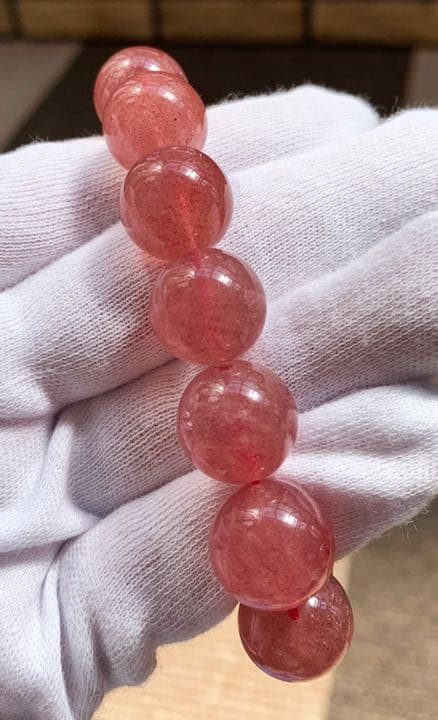 ☆大玉！ストロベリークォーツ ブレスレット☆  No598