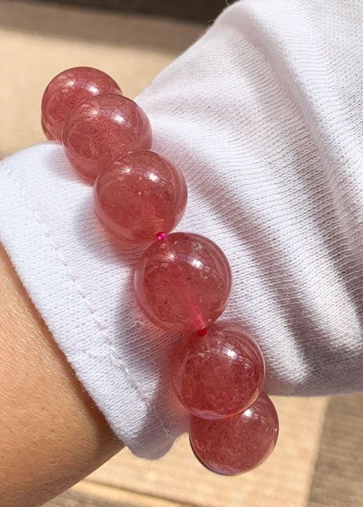 ☆大玉！ストロベリークォーツ ブレスレット☆  No598