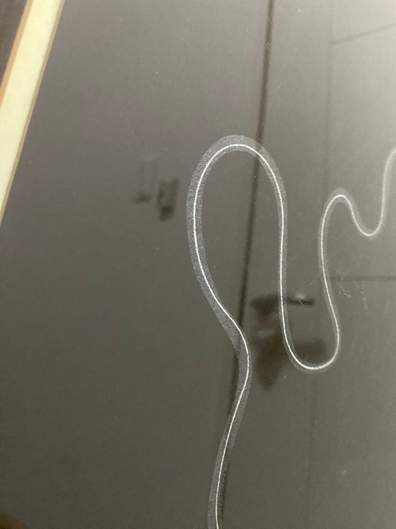 シルクスクリーン リトグラフ　エルテ　煙草を吸う女黒フレーム