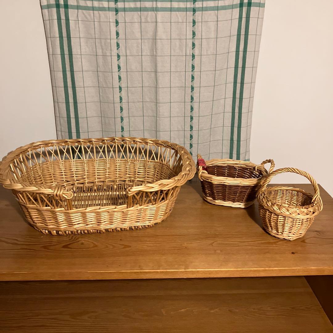 キャトルセゾン バスケットフランス柳かご 検)ハグオーワー 北欧暮らしの道具店
