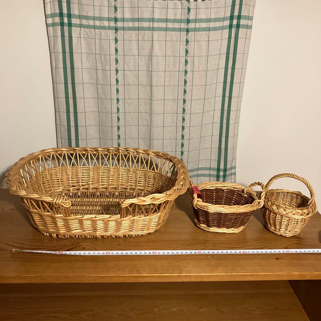 キャトルセゾン バスケットフランス柳かご 検)ハグオーワー 北欧暮らしの道具店