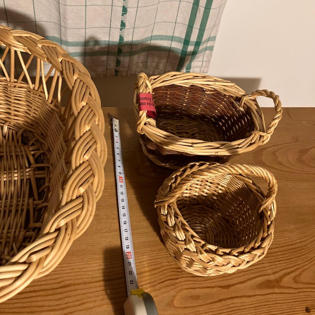 キャトルセゾン バスケットフランス柳かご 検)ハグオーワー 北欧暮らしの道具店