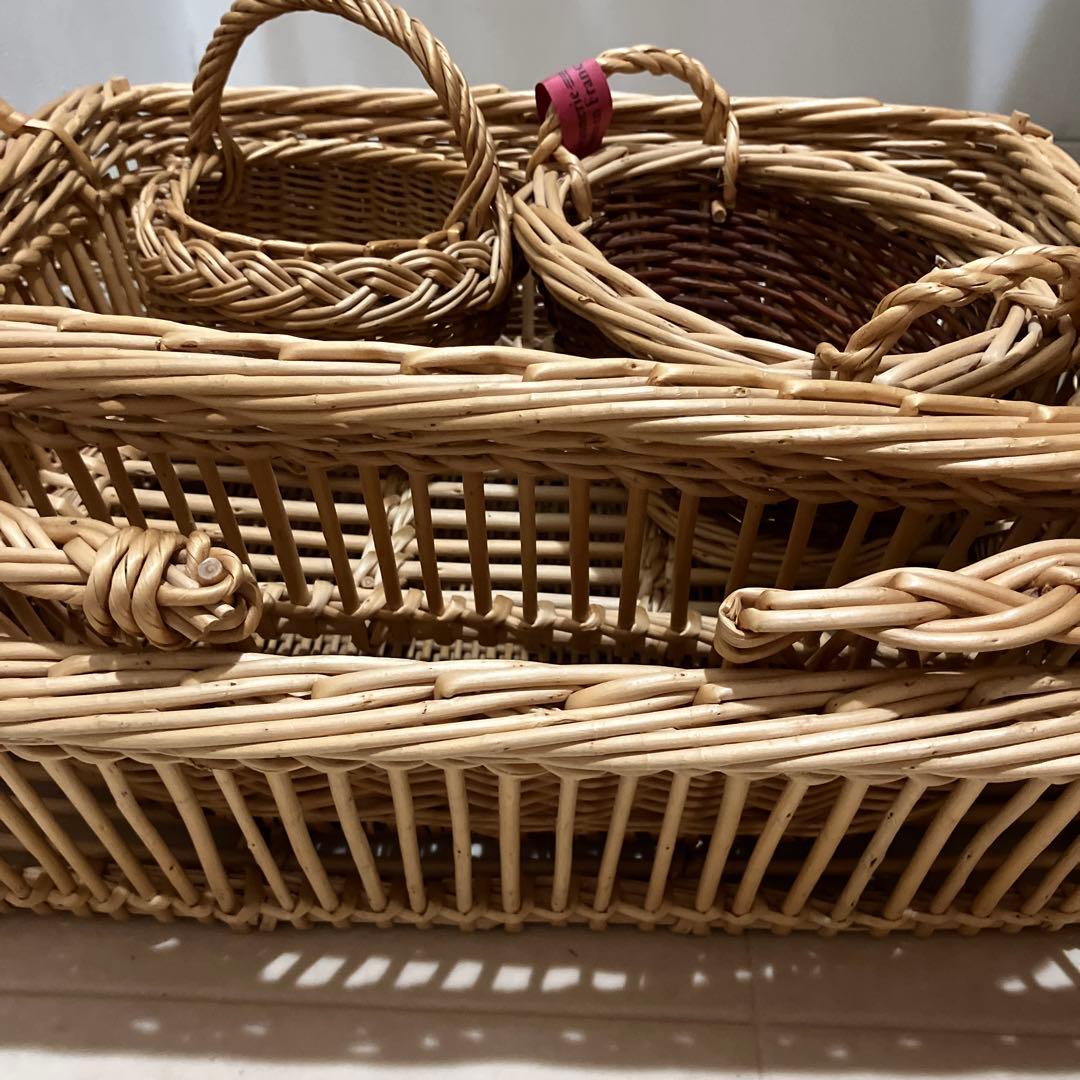キャトルセゾン バスケットフランス柳かご 検)ハグオーワー 北欧暮らしの道具店
