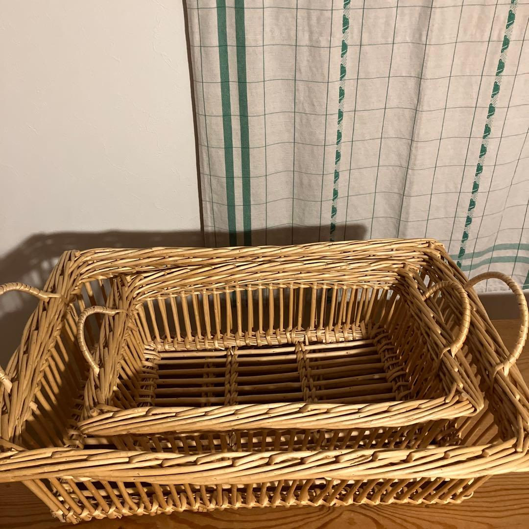 キャトルセゾン バスケットフランス柳かご 検)ハグオーワー 北欧暮らしの道具店