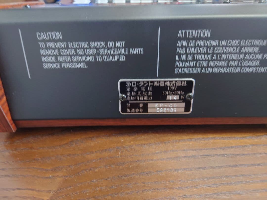 Roland EP-09　ローランド アナログシンセサイザー　ソフトケース付き