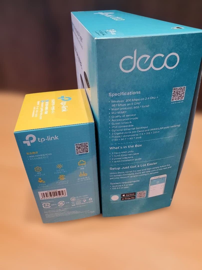 TP-Link Wi-Fi AC1200 Deco M4 中継器セット