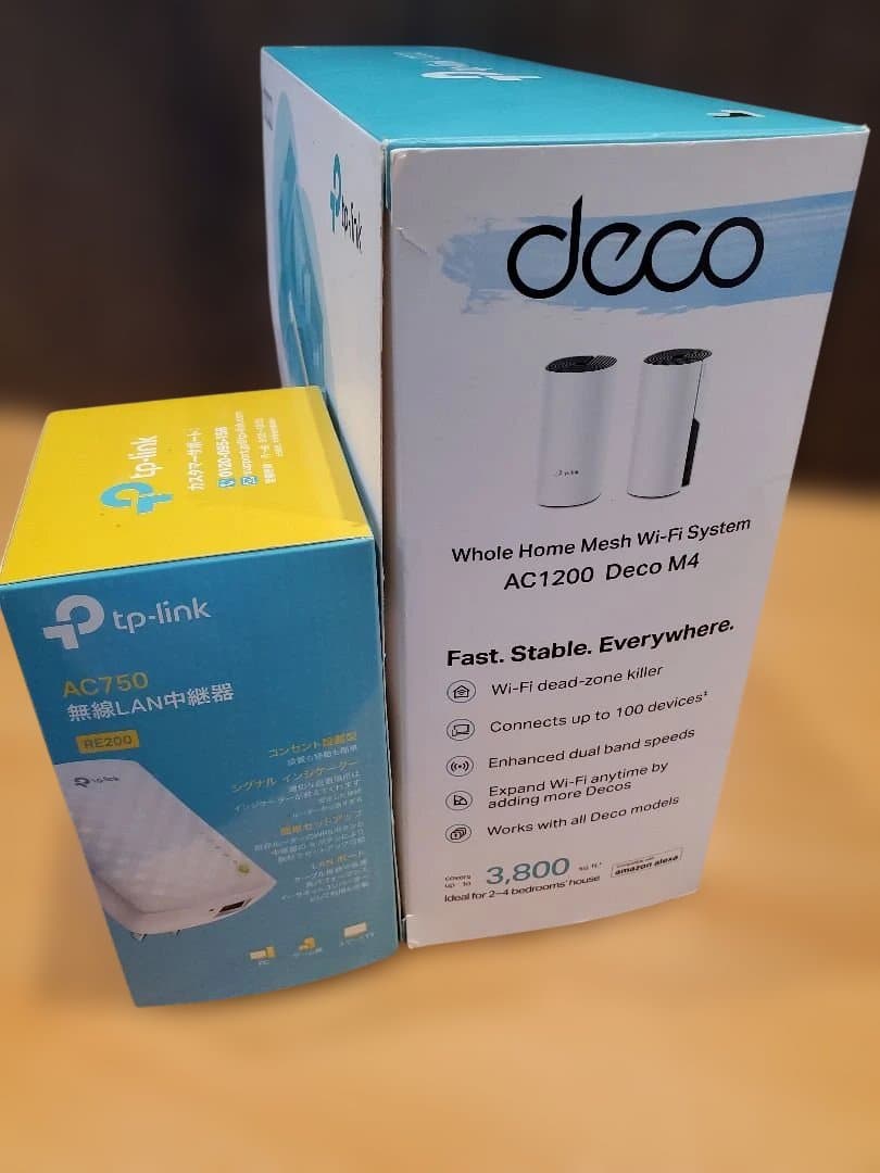 TP-Link Wi-Fi AC1200 Deco M4 中継器セット