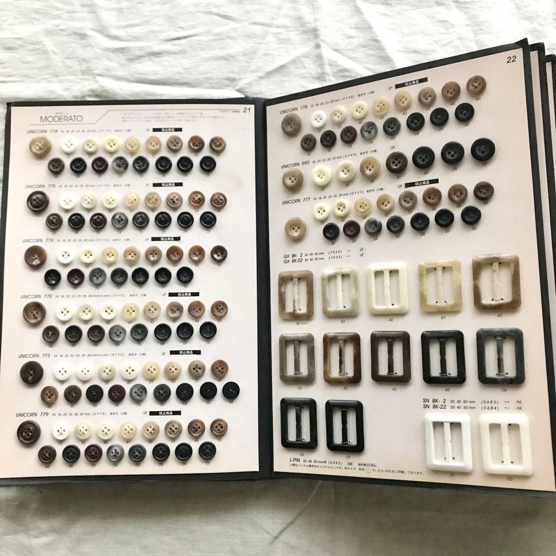 送料無料　スコッチボタン1.2セット売り　ボタン帳　ユニオンボタン　scotch