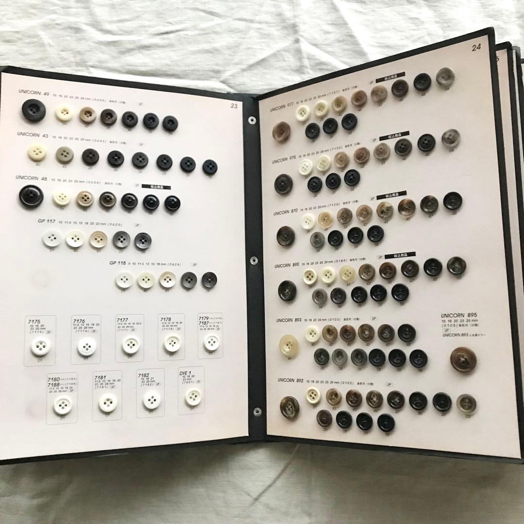 送料無料　スコッチボタン1.2セット売り　ボタン帳　ユニオンボタン　scotch