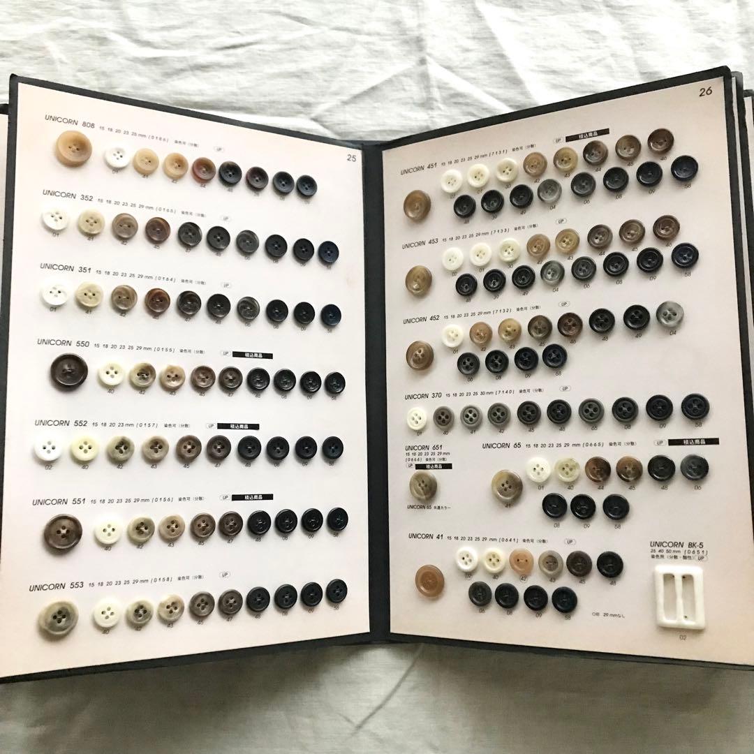 送料無料　スコッチボタン1.2セット売り　ボタン帳　ユニオンボタン　scotch