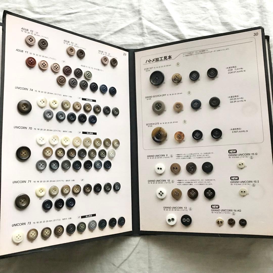 送料無料　スコッチボタン1.2セット売り　ボタン帳　ユニオンボタン　scotch