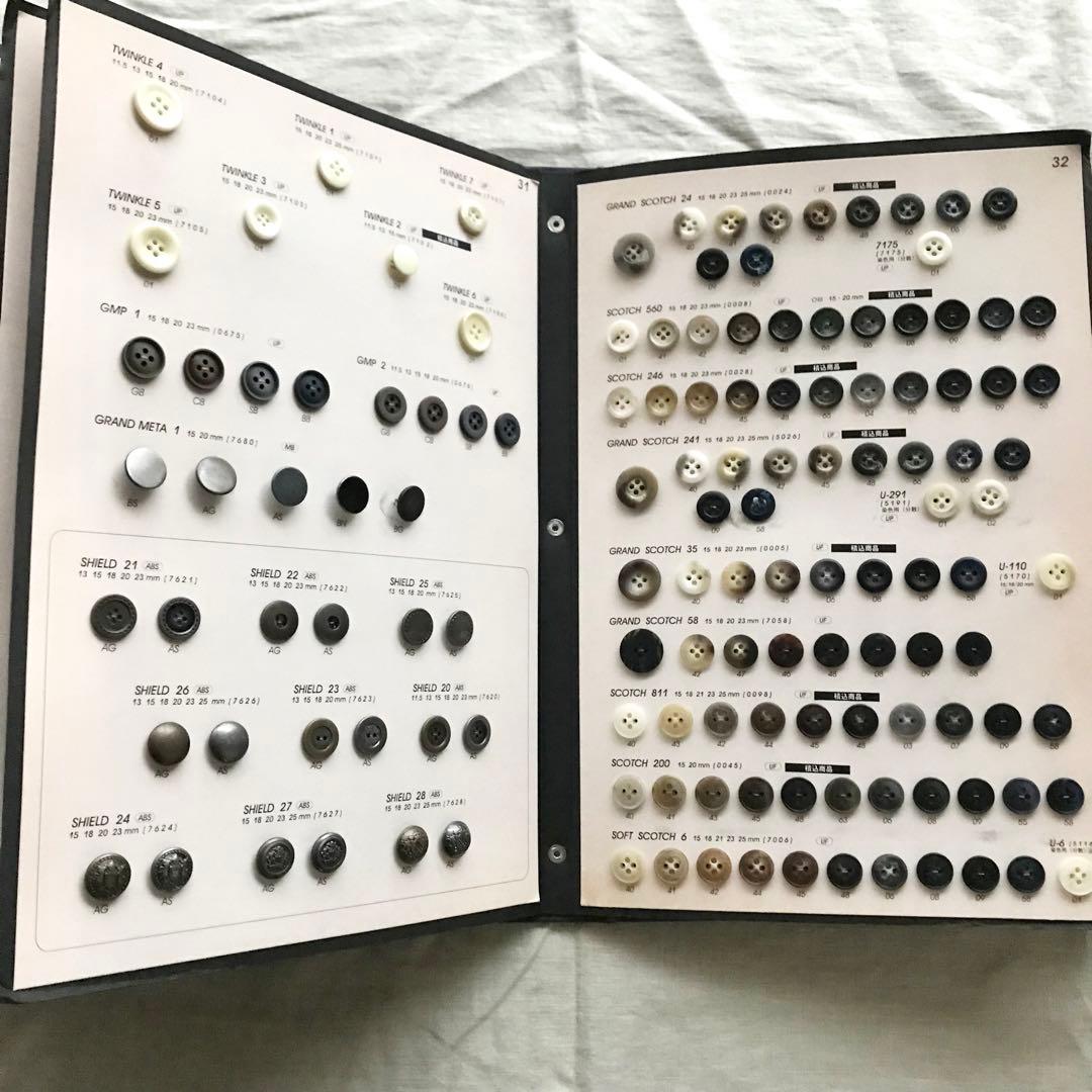 送料無料　スコッチボタン1.2セット売り　ボタン帳　ユニオンボタン　scotch